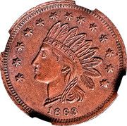 Cent - Civil War Merchant Token - L. Eckert, Book Binder (Cincinnati, OH) - Reverse
