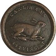 Civil War Merchant Token - Carl Haas (Cincinnati, Ohio) - Obverse