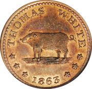 Civil War Token - Thomas White (New York) - Obverse