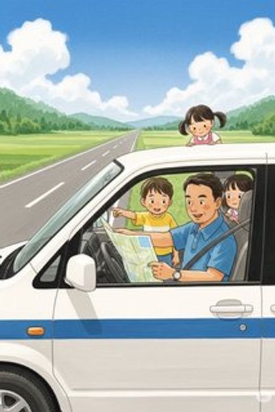 モコモコ動物ミニバン:おとさがしドライブ educational story for 3-6 years children in Japanese featuring warm themes