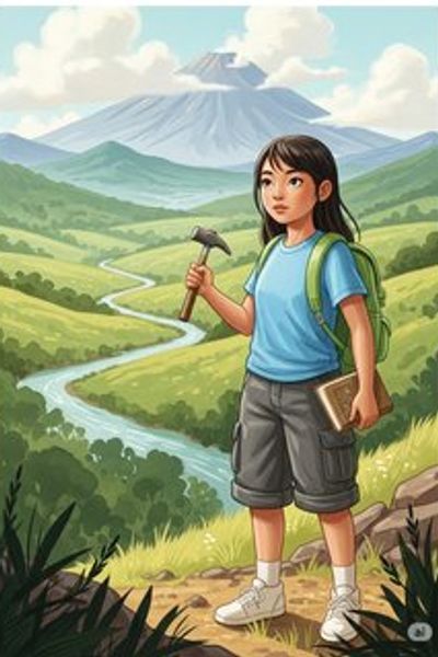 Terra and the Earth's Fiery Heart educational story for 7-12 years children in English featuring inspiring themes