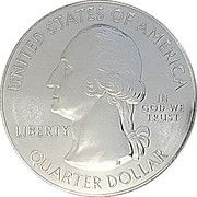 ¼ Dollar "Washington Quarter" (Gettysburg National Military Park, Pennsylvania - Silver 5 oz Bullion) - Obverse