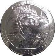 ¼ Dollar "Washington Quarter" (Apostle Islands National Lakeshore - 5 oz Bullion) - Reverse