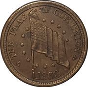 Civil War Token - Army and Navy/Flag of Our Union (F-207/323) - Obverse