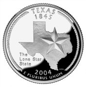¼ Dollar "Washington Quarter" (Texas - Silver Proof) - Reverse