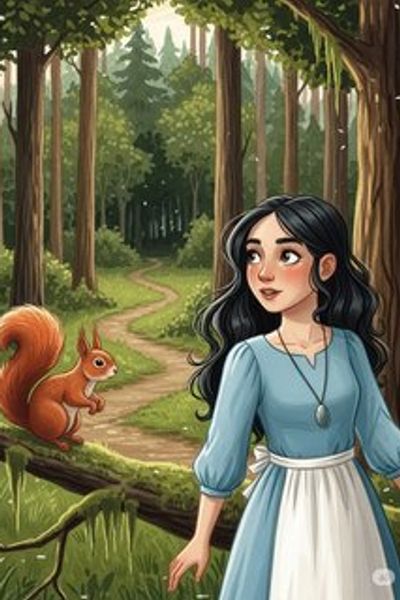 Alba and the Seven Forest Guardians fairy tale story for 7-12 years children in English featuring warm themes