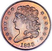 ½ Cent "Classic Head Half Cent" - Obverse