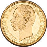 4 Daler / 20 Francs - Christian IX - Obverse