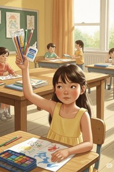 Shiori's Sharing Adventure educational story for 3-6 years children in English featuring warm themes