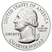 ¼ Dollar "Washington Quarter" (Great Basin National Park - Silver 5 oz. Bullion) - Obverse