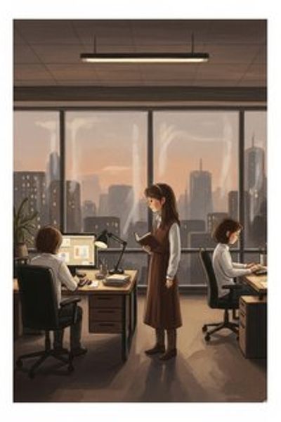 ハルシネーションの向こう側 ~AIがにじませる嘘と愛~ drama story for adults children in Japanese featuring warm themes