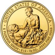 10 Dollars (Margaret Taylor; Bullion Coinage) - Reverse