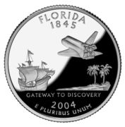 ¼ Dollar "Washington Quarter" (Florida - Silver Proof) - Reverse