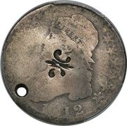 ½ Dollar (Counterstamped) - Obverse