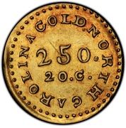 2½ Dollars - C. Bechtler - Obverse