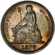 5 Cents (1870 Silver Half Disme Pattern) - Obverse