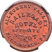 Civil War Token - Allegheny Valley Railroad (Pittsburgh, PA) - Obverse