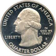 ¼ Dollar "Washington Quarter" (Yellowstone, Wyoming) - Obverse