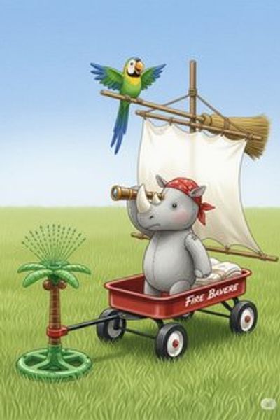 Rumble's Swashbuckling Treasure adventure story for 3-6 years children in English featuring exciting themes