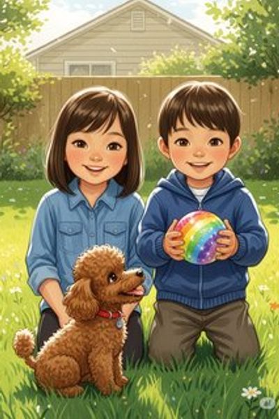 からあげとキラキラボール adventure story for 7-12 years children in Japanese featuring warm themes
