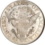 25 Cents "Draped Bust Quarter" - Reverse