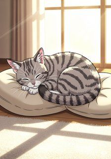 FEE, THE FRIGHTENED CAT daily life story for 3-6 years children in English featuring warm themes