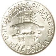 ½ Dollar (Wisconsin Territorial Centennial) - Reverse