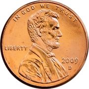 1 Cent "Lincoln Cent" (Birth and Early Childhood) - Obverse