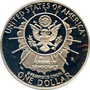 1 Dollar (Mount Rushmore) - Reverse