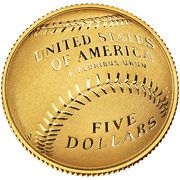 5 Dollars (National Baseball Hall of Fame) - Reverse