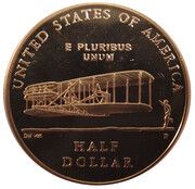 ½ Dollar (First Flight Centennial) - Reverse