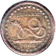 1 Cent - Beware (USA Civil War) - Reverse
