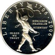 1 Dollar (Benjamin Franklin Tercentenary, Scientist) - Obverse