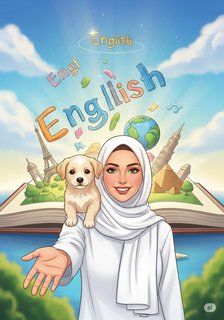 مغامرتي في عالم اللغة الإنجليزية educational story for 3-6 years children in Arabic featuring warm themes