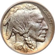 5 Cents "Buffalo Nickel" (raised ground) - Obverse