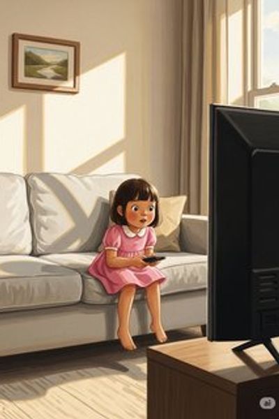 An và Giờ Xem Tivi educational story for 3-6 years children in Vietnamese featuring warm themes