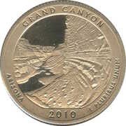 ¼ Dollar "Washington Quarter" (Grand Canyon, Arizona) - Reverse