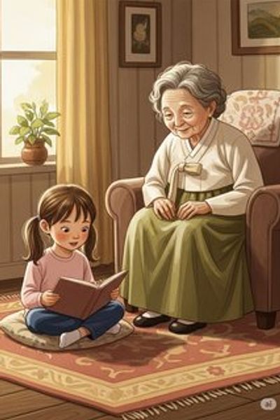 세아와 할머니의 특별한 하루 daily life story for 7-12 years children in Korean featuring warm themes