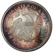 ¼ Dollar "Seated Liberty Quarter" (with motto, w/o date arrows) - Reverse