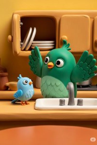 Luna’s Dishing Adventure educational story for 3-6 years children in English featuring warm themes