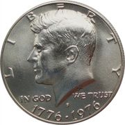 ½ Dollar "Kennedy Half Dollar" (Bicentennial, Silver Issue) - Obverse