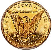 10 Dollars "1878 Half Eagle" - Morgan Type - Reverse