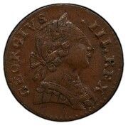 ½ Penny - Machin’s Mills - Obverse
