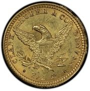 2½ Dollars - Clark, Gruber and Co. - Reverse