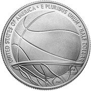 ½ Dollar (Basketball Hall of Fame) - Reverse