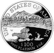 100 Dollars "American Platinum Eagle" (Bullion Coinage) - Reverse