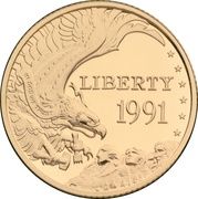 5 Dollars (Mount Rushmore Golden Anniversary) - Obverse