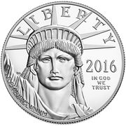 100 Dollars "American Platinum Eagle" (Bullion Coinage) - Obverse