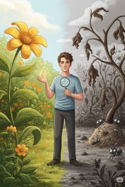 The Gardener of Your Mind educational story for 7-12 years children in English featuring healing themes