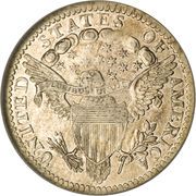 ½ Dime "Draped Bust Half Dime" (Heraldic eagle) - Reverse